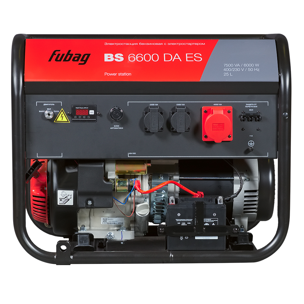 Генератор бензиновый FUBAG BS 6600 DA ES с электростартером и коннектором автоматики - фото2