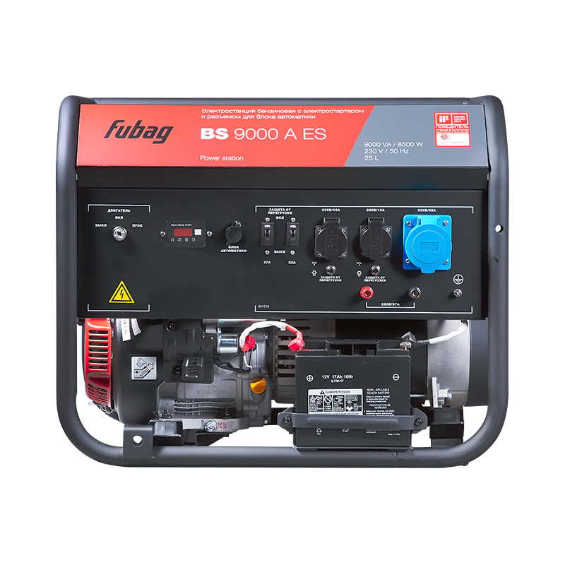 Генератор бензиновый FUBAG BS 9000 A ES с электростартером и коннектором автоматики - фото2