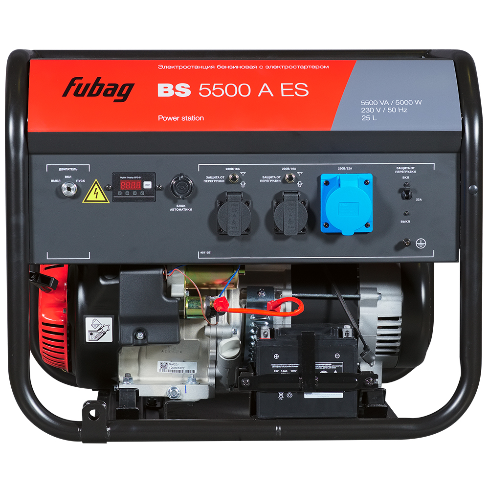 Генератор бензиновый FUBAG BS 5500 A ES с электростартером и коннектором автоматики - фото2