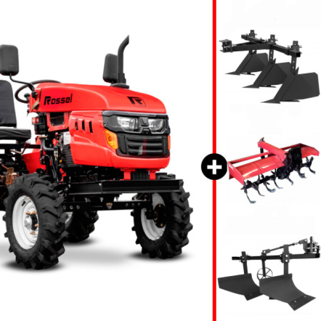 Минитрактор Rossel XT-184D в комплекте с навесным оборудованием Минитрактор Rossel XT-184D в комплекте с навесным оборудованием