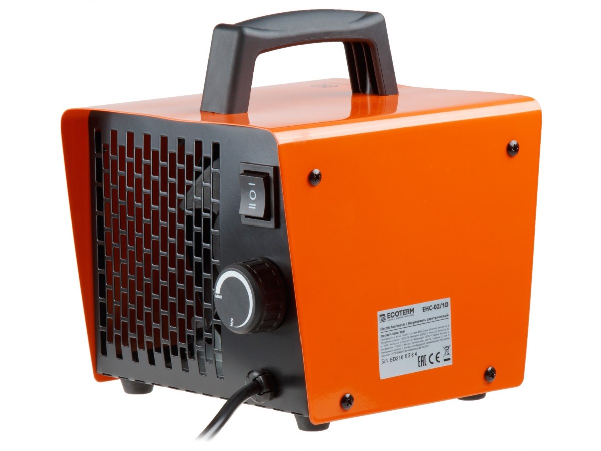 Нагреватель воздуха электрический Ecoterm EHC-02/1D - фото2