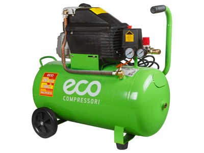 Компрессор Eco AE 501 (260 л/мин, 8 атм, коаксиальный, масляный, ресив. 50 л, 220 В, 1.80 кВт)