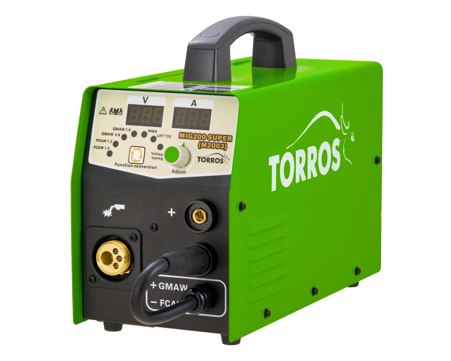 Полуавтомат сварочный инверторный TORROS MIG-200 SUPER (M2003) , арт.102Т012002, 220В - фото2