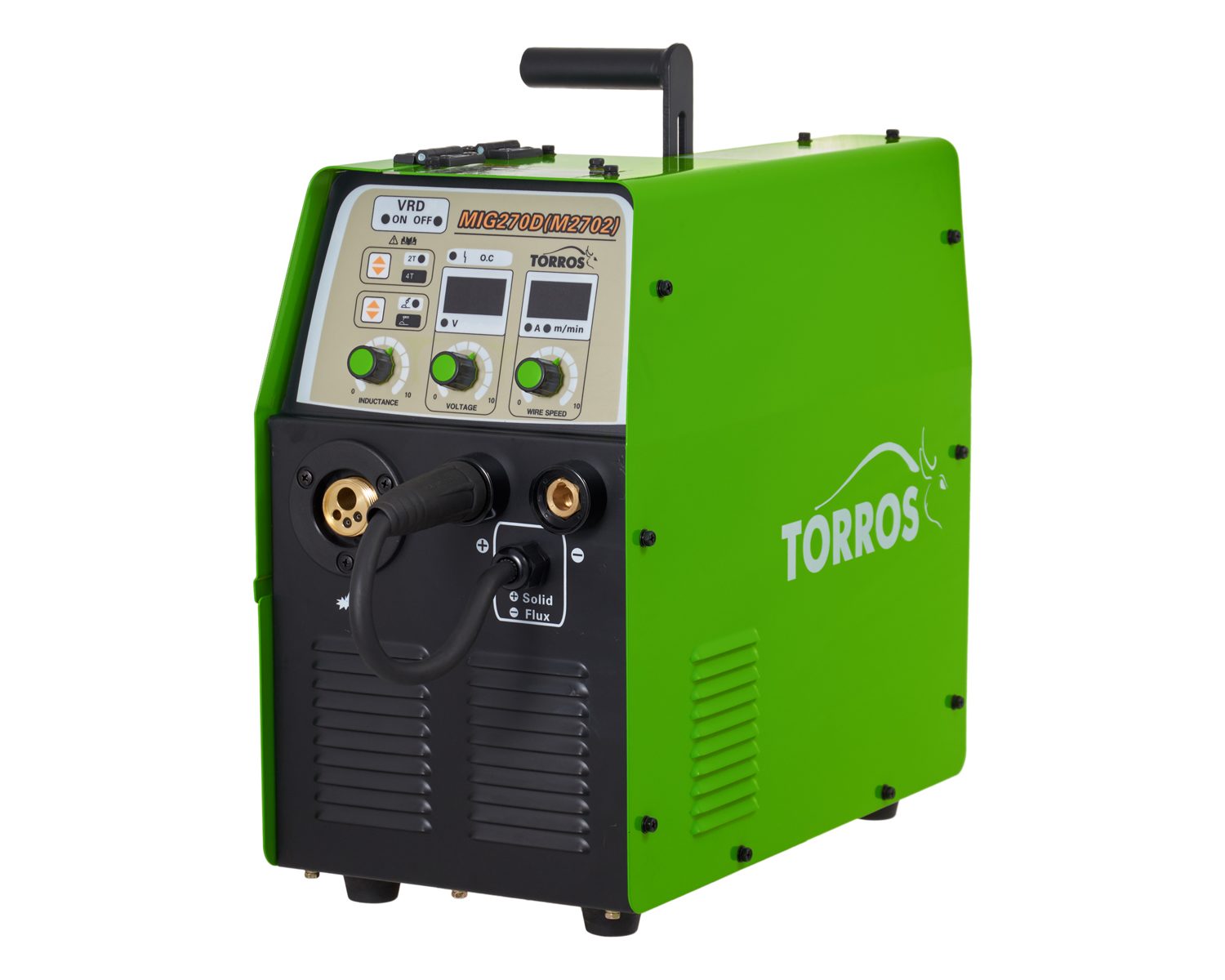 Полуавтомат сварочный инверторный TORROS MIG 270D (M2702), арт.102Т032702, 380В - фото