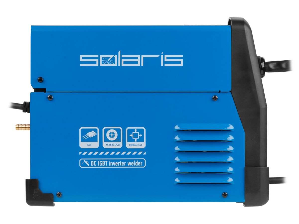 Полуавтомат сварочный Solaris MIG-200EM (220В; MIG/FLUX/MMA; встр. 2 м; смена полярности; катушка 1 кг) (MIG-200EM) - фото4