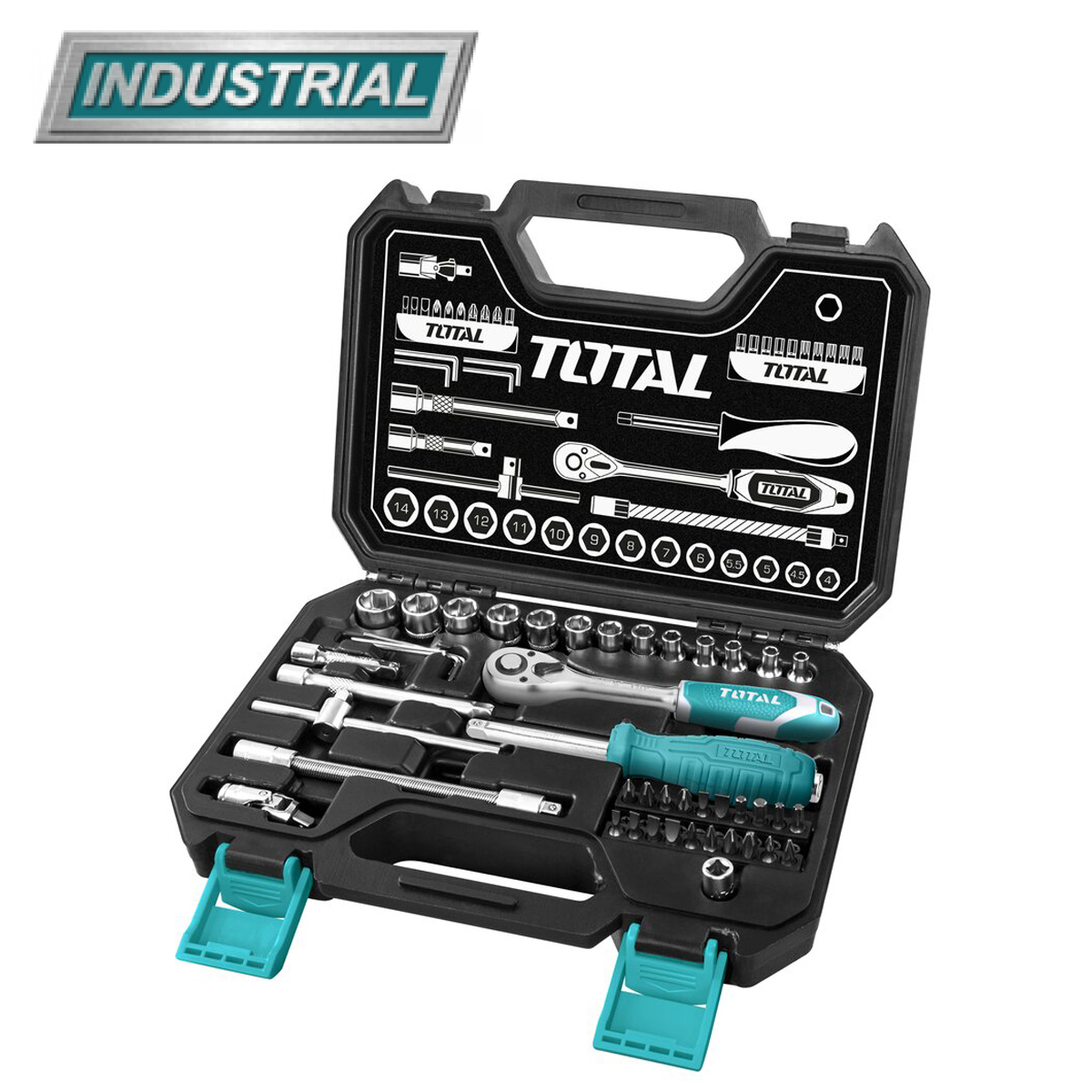 Набор инструментов TOTAL THT141451 (45 предметов) - фото