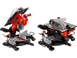 Торцовочная пила комбинированная WORTEX MS 2520-2 LMB в кор. 2000 Вт, 255 мм, глуб. 78 мм, стол 60 (2000 Вт, 255х30.0 мм, глуб. до 78 мм, шир. до 128 мм, лазер, стол 445х287 мм, пропил на столе 60 мм) - фото