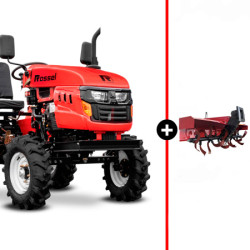 Минитрактор Rossel XT-184D + фреза FR для минитрактора (привод от цепи) - фото, картинка Минитрактор Rossel XT-184D + фреза FR для минитрактора (привод от цепи) - фото