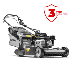 Газонокосилка Weibang WB567SK V-R PRO (56см/179см3Kawasaki/3 скорости/задний ролик/алюминиевая дека) - фото