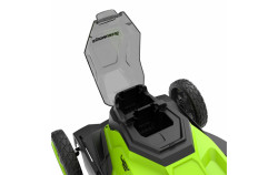 Аккумуляторная газонокосилка Greenworks GD24X2LM411 2x24В (в комплекте АКБ 4А/ч x 2 + ЗУ на 2 слота) - фото2
