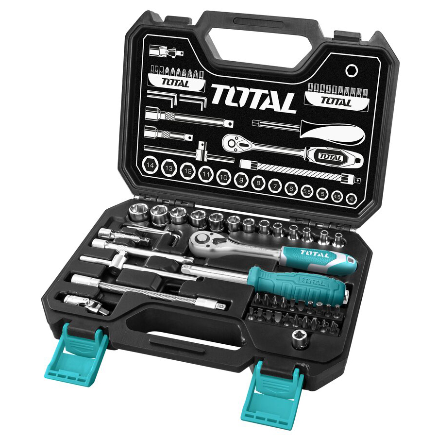 Набор инструментов TOTAL THT141451 (45 предметов) - фото2