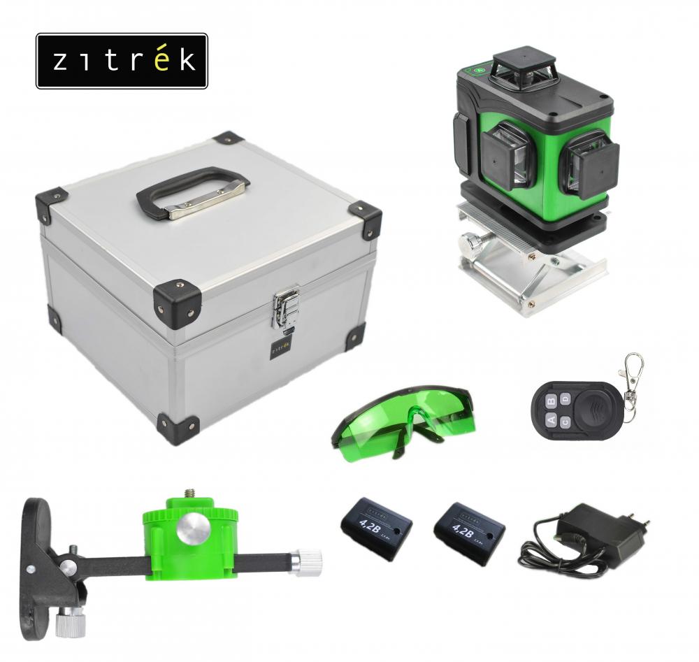 Уровень лазерный самовыравнивающийся Zitrek LL16-GL-2Li-MC зеленый луч - фото