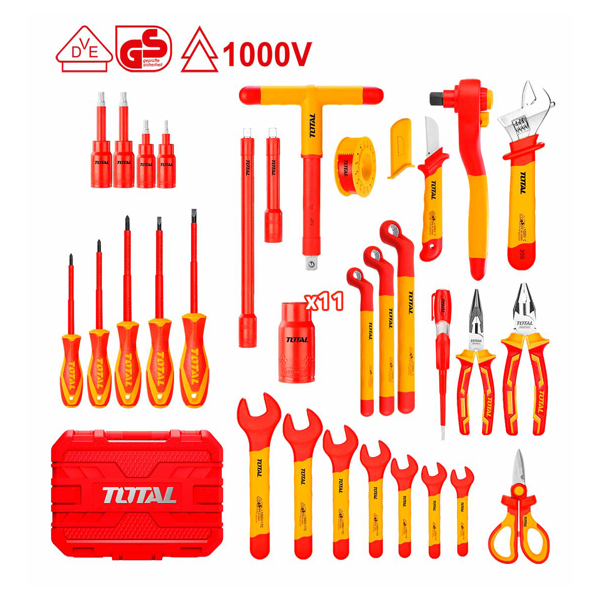Набор инструментов диэлектрических TOTAL THKITH4101 (41 предмет) - фото2
