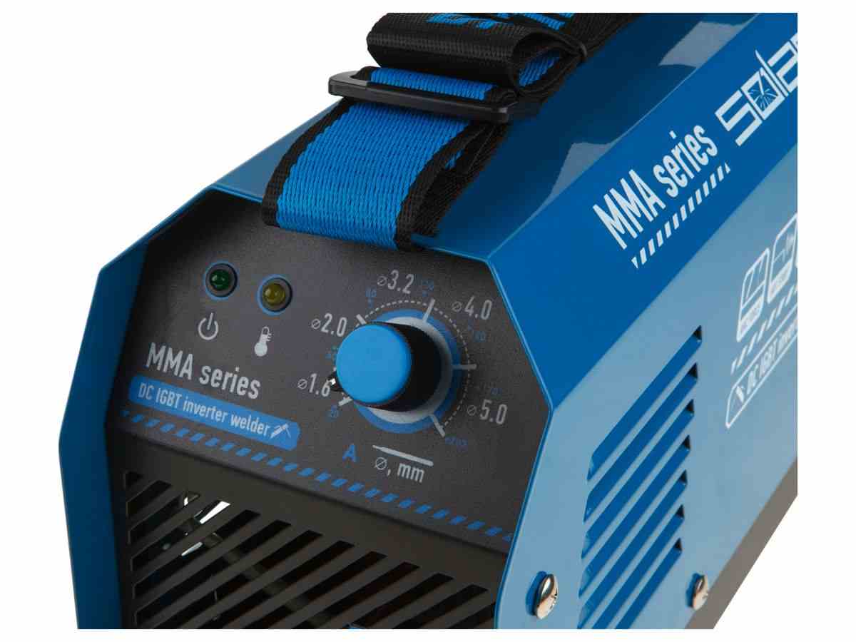 Инвертор сварочный SOLARIS MMA-250D (230В; 20-200 А; 70В; электроды диам. 1.6-5.0 мм; вес 3.6 кг) (MMA-250D) - фото4